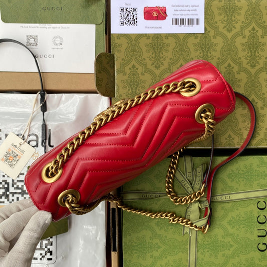 Pronta Entrega – Bolsa Gucci GG Marmont Matelassê Grande