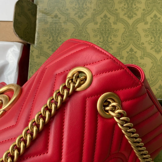 Pronta Entrega – Gucci Bolsa GG Marmont Matelassê Média