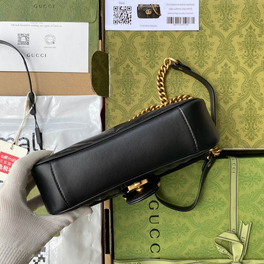 Pronta Entrega – Gucci Bolsa GG Marmont Matelassê Média