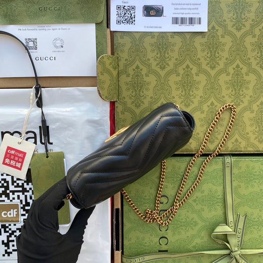 Pronta Entrega – Bolsa Gucci GG Marmont Matelassê Pequena