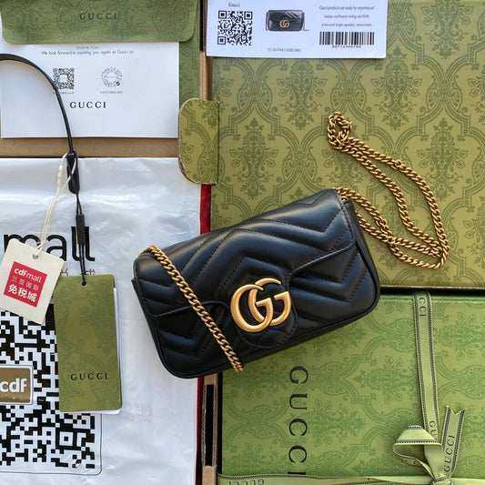 Pronta Entrega – Bolsa Gucci GG Marmont Matelassê Pequena