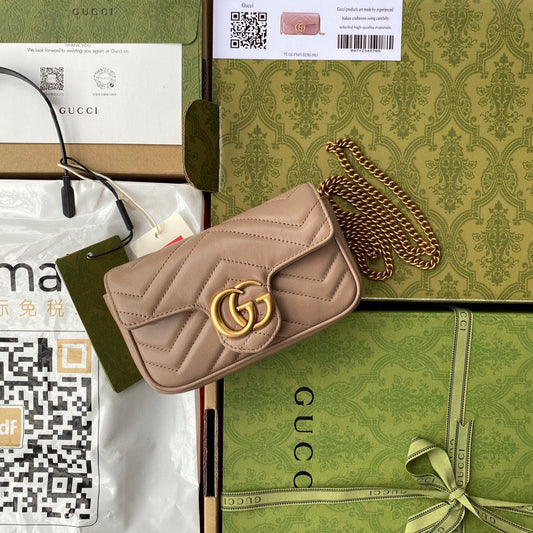 Pronta Entrega – Bolsa Gucci GG Marmont Matelassê Pequena