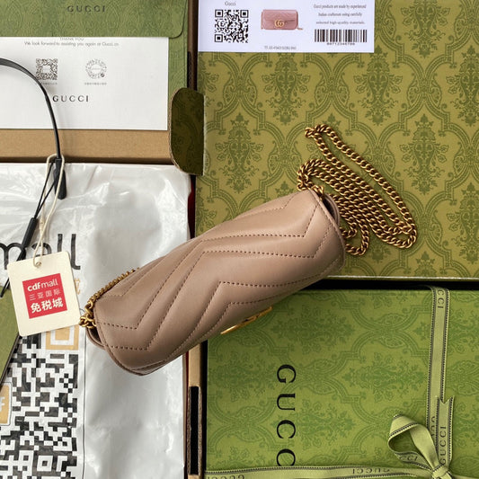 Pronta Entrega – Bolsa Gucci GG Marmont Matelassê Pequena