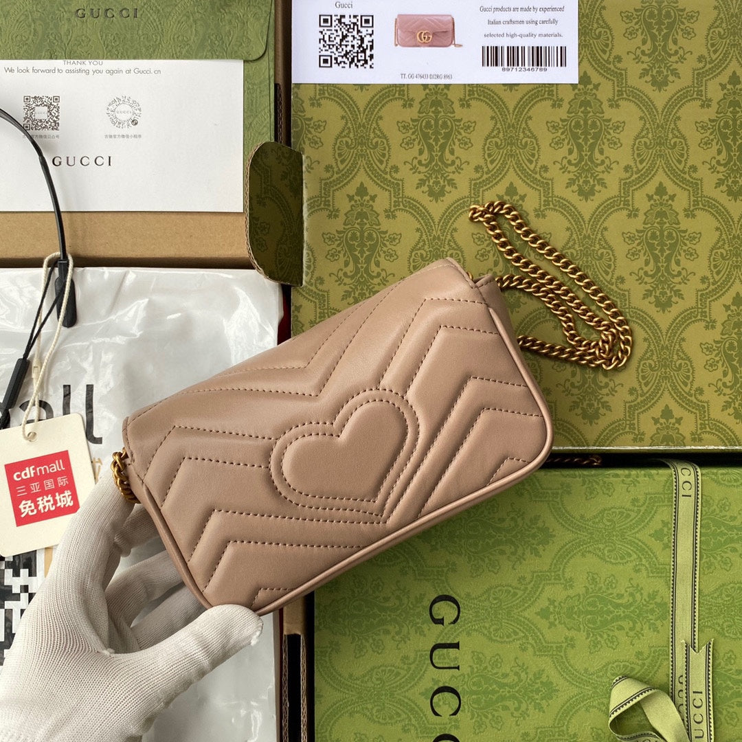 Pronta Entrega – Bolsa Gucci GG Marmont Matelassê Pequena