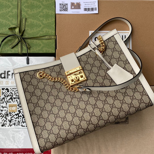 Pronta Entrega – Bolsa Gucci Padlock GG de Ombro Média