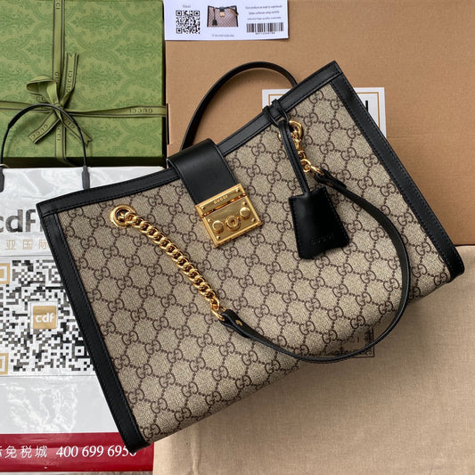 Pronta Entrega – Bolsa Gucci Padlock GG de Ombro Média