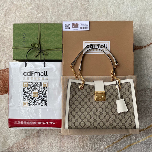 Pronta Entrega – Bolsa Gucci Padlock GG de Ombro Média