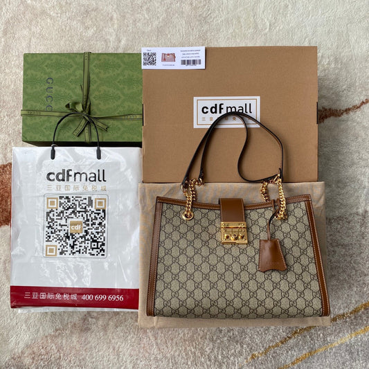 Pronta Entrega – Bolsa Gucci Padlock GG de Ombro Média
