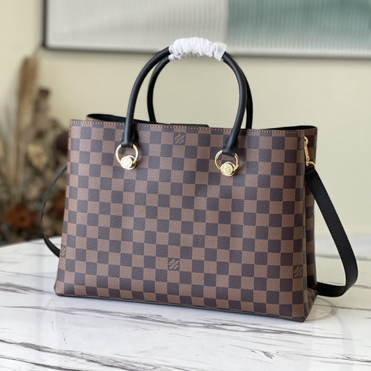 Pronta Entrega – Bolsa Modelo Louis Vuitton Riverside Alça Preta