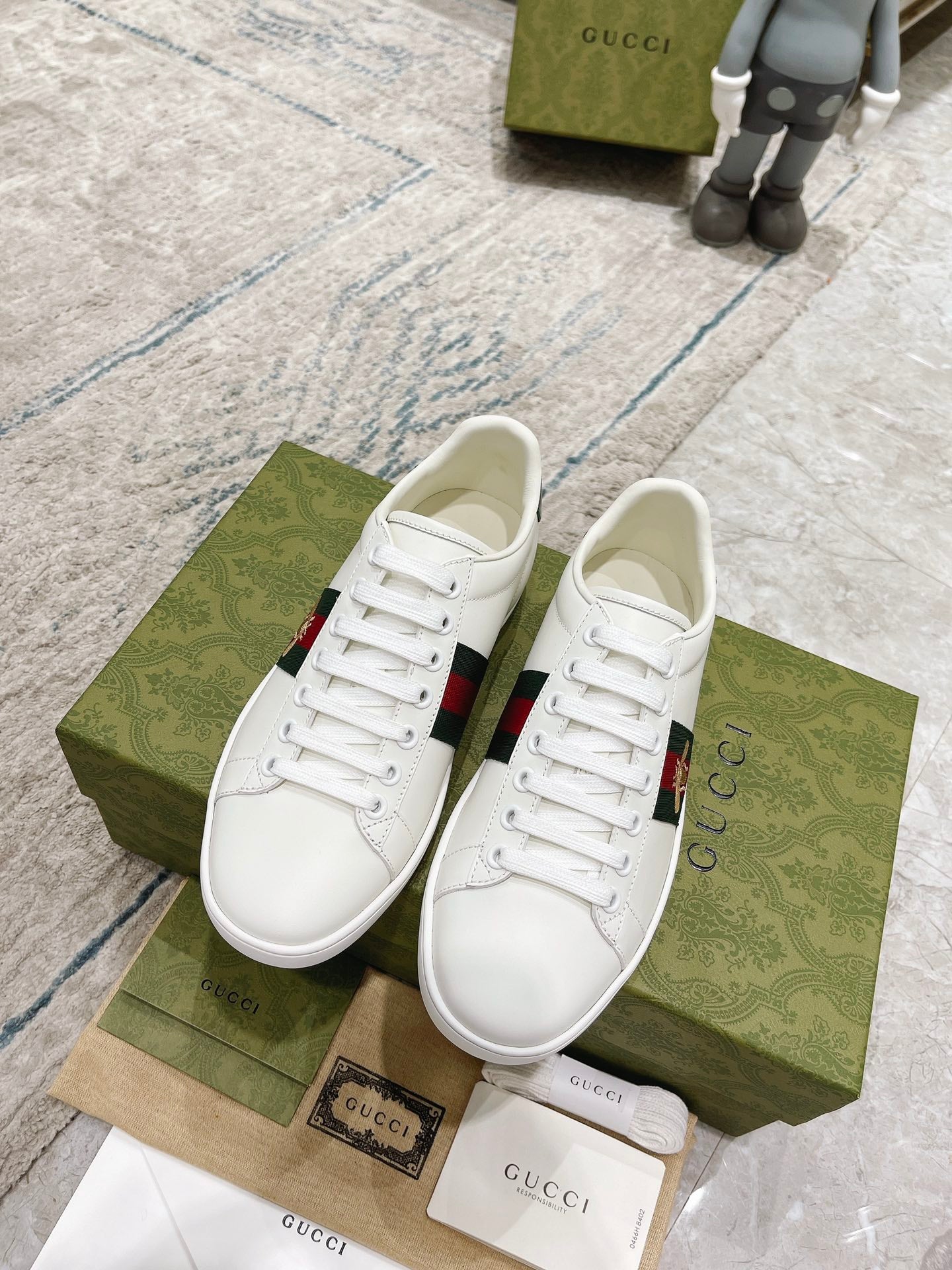 Pronta Entrega – Sneaker Modelo Gucci Ace com Bordado