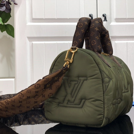 Pronta Entrega – Bolsa Modelo Louis Vuitton Speedy Bandoulière 25 verde