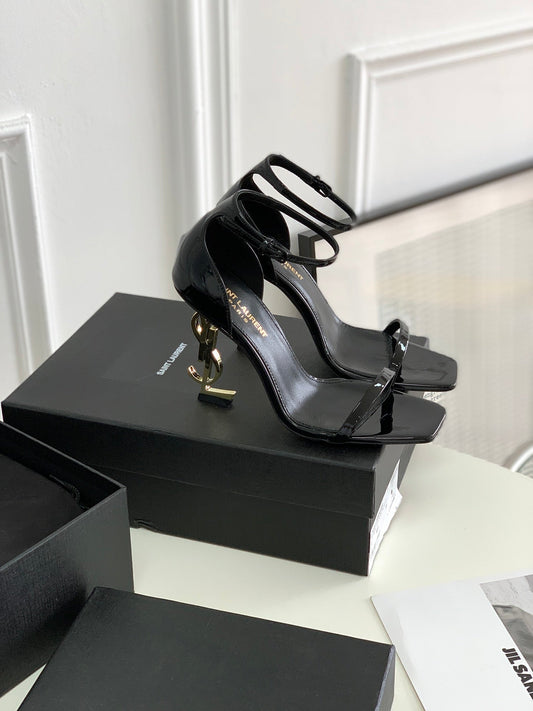Pronta Entrega – Sandália Modelo Saint Laurent Opyum com salto 110mm