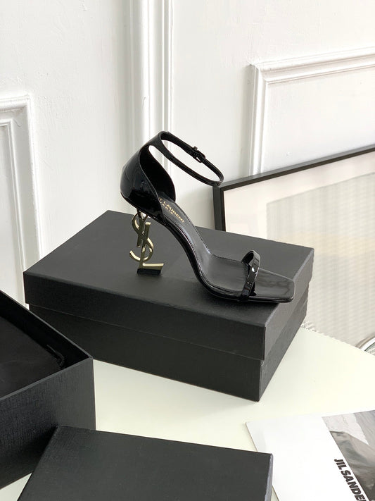 Pronta Entrega – Sandália Modelo Saint Laurent Opyum com salto 110mm