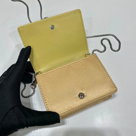 Pronta Entrega – Bolsa Modelo Porta-Cartão Prada com Alça de Ombro e Cristais