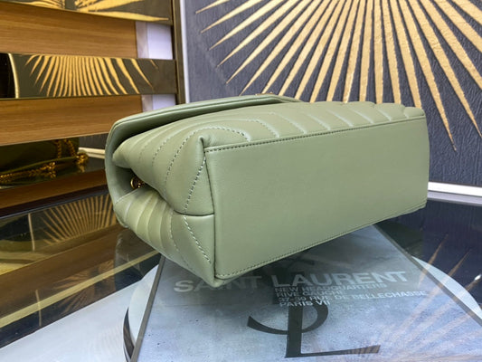 Pronta Entrega – Bolsa Modelo Saint Laurent Tranvesal Lou Sky