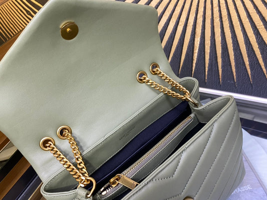 Pronta Entrega – Bolsa Modelo Saint Laurent Tranvesal Lou Sky