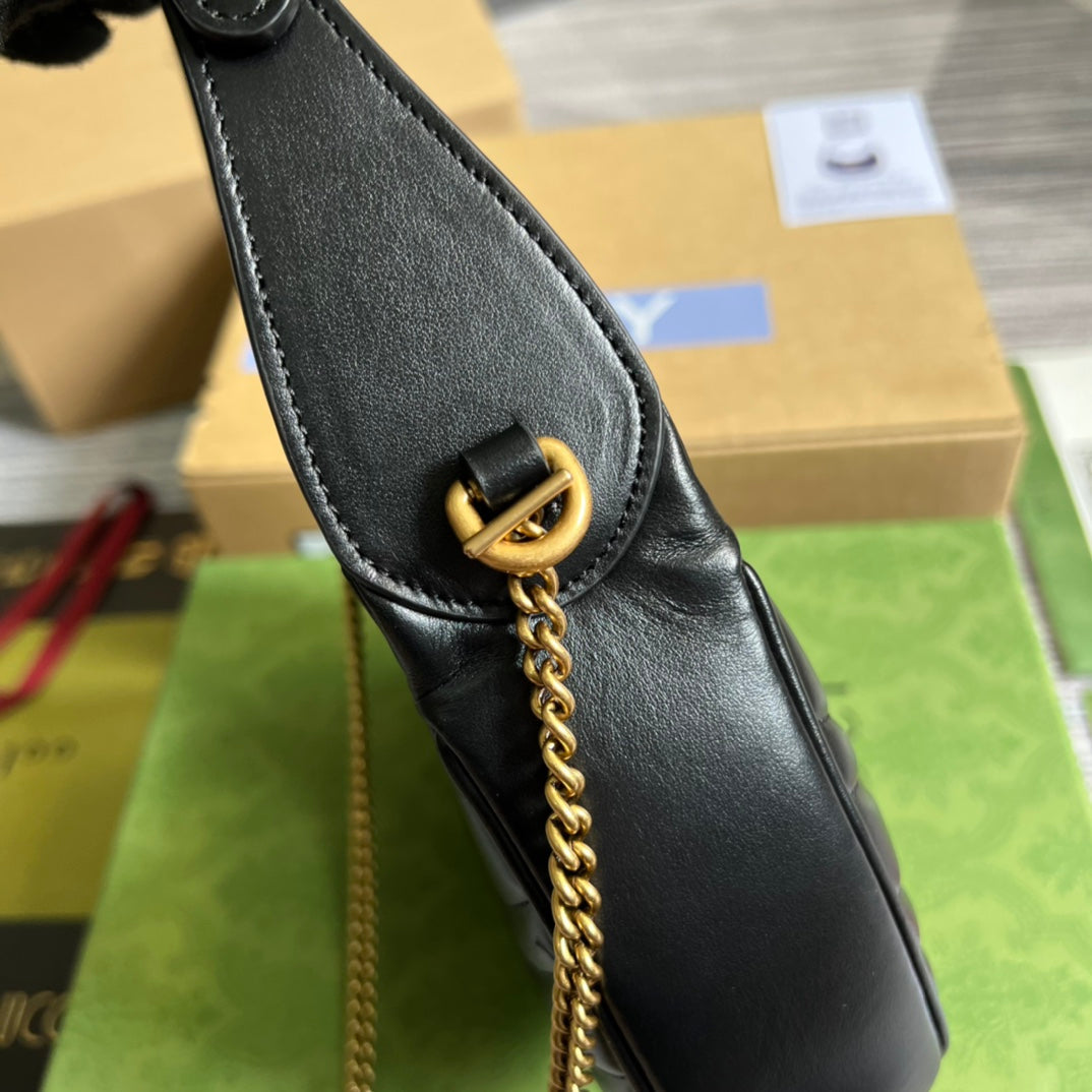 Pronta Entrega – Bolsa Gucci Mini GG Marmont Meia Lua