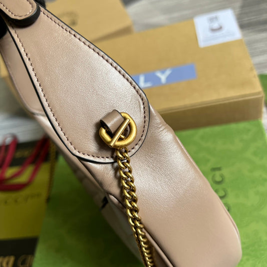 Pronta Entrega – Bolsa Gucci Mini GG Marmont Meia Lua