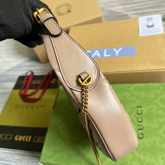 Pronta Entrega – Bolsa Gucci Mini GG Marmont Meia Lua
