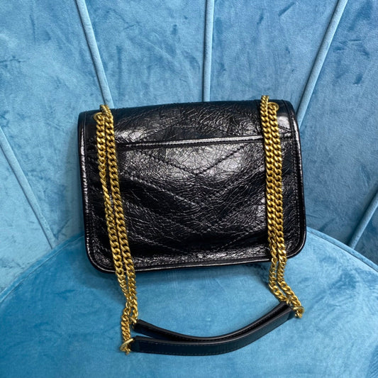 Pronta Entrega – Bolsa Modelo Yves Saint Laurent de Ombro Niki com Corrente