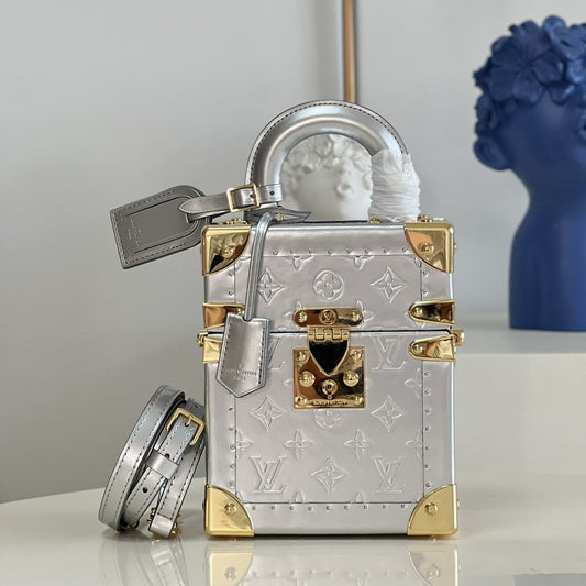 Pronta Entrega – Bolsa Modelo Louis Vuitton Caixa Cubo Scott Prata