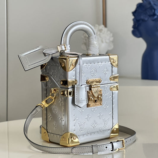 Pronta Entrega – Bolsa Modelo Louis Vuitton Caixa Cubo Scott Prata