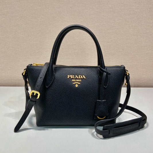 Pronta Entrega – Bolsa Modelo Prada Daino Preta Italiana