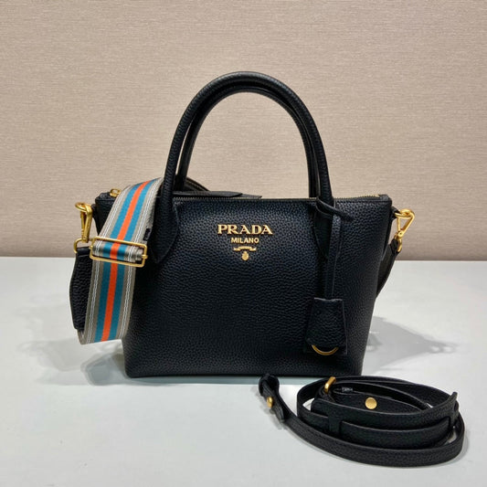 Pronta Entrega – Bolsa Modelo Prada Daino Preta Italiana