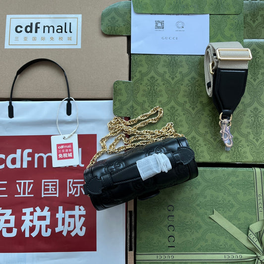 Pronta Entrega – Bolsa Gucci GG matelassê Pequena com Alça Superior
