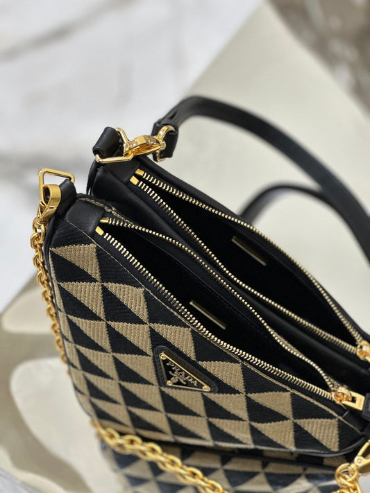 Pronta Entrega – Bolsa Prada Mini em Jacquard Bordado