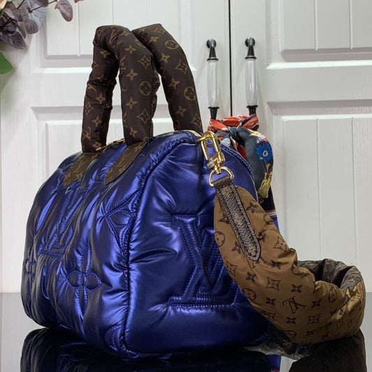 Pronta Entrega – Bolsa Modelo Louis Vuitton Speedy Bandoulière 25 azul