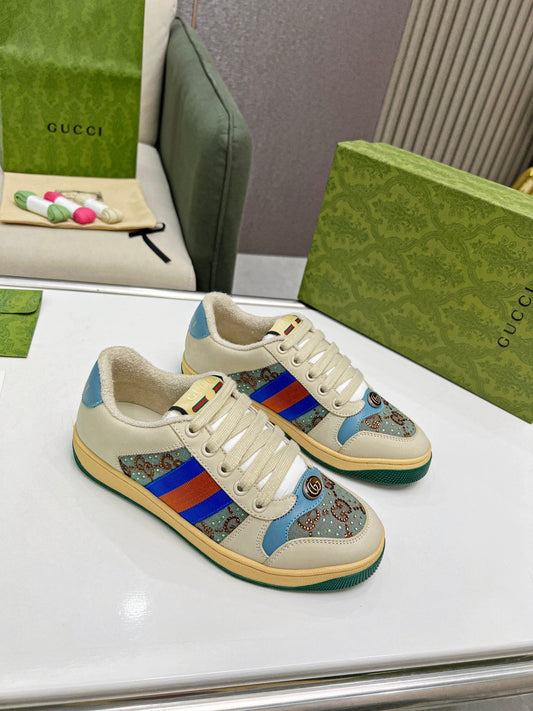 Pronta Entrega – Tênis Modelo Gucci GG Screener Azul