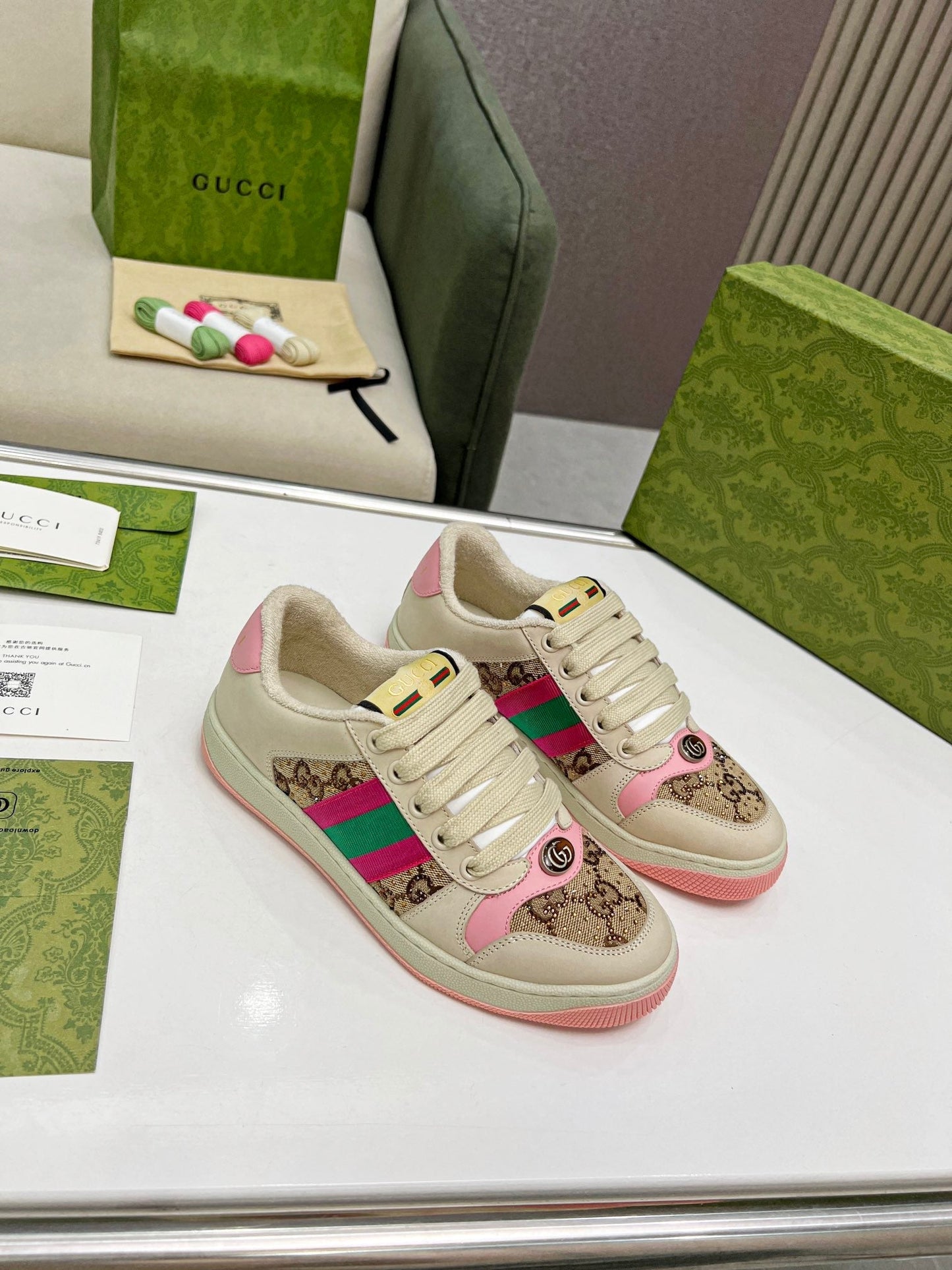 Pronta Entrega – Tênis Modelo Gucci GG Screener