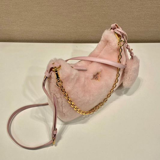 Pronta Entrega – Mini Bolsa Modelo Prada Galleria em Pele de Carneiro