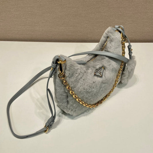 Pronta Entrega – Mini Bolsa Modelo Prada Galleria em Pele de Carneiro
