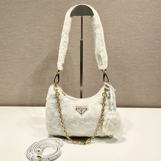 Pronta Entrega – Mini Bolsa Modelo Prada Galleria em Pele de Carneiro