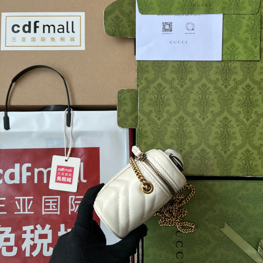 Pronta Entrega – Bolsa Gucci Alça Superior GG Marmont Mini