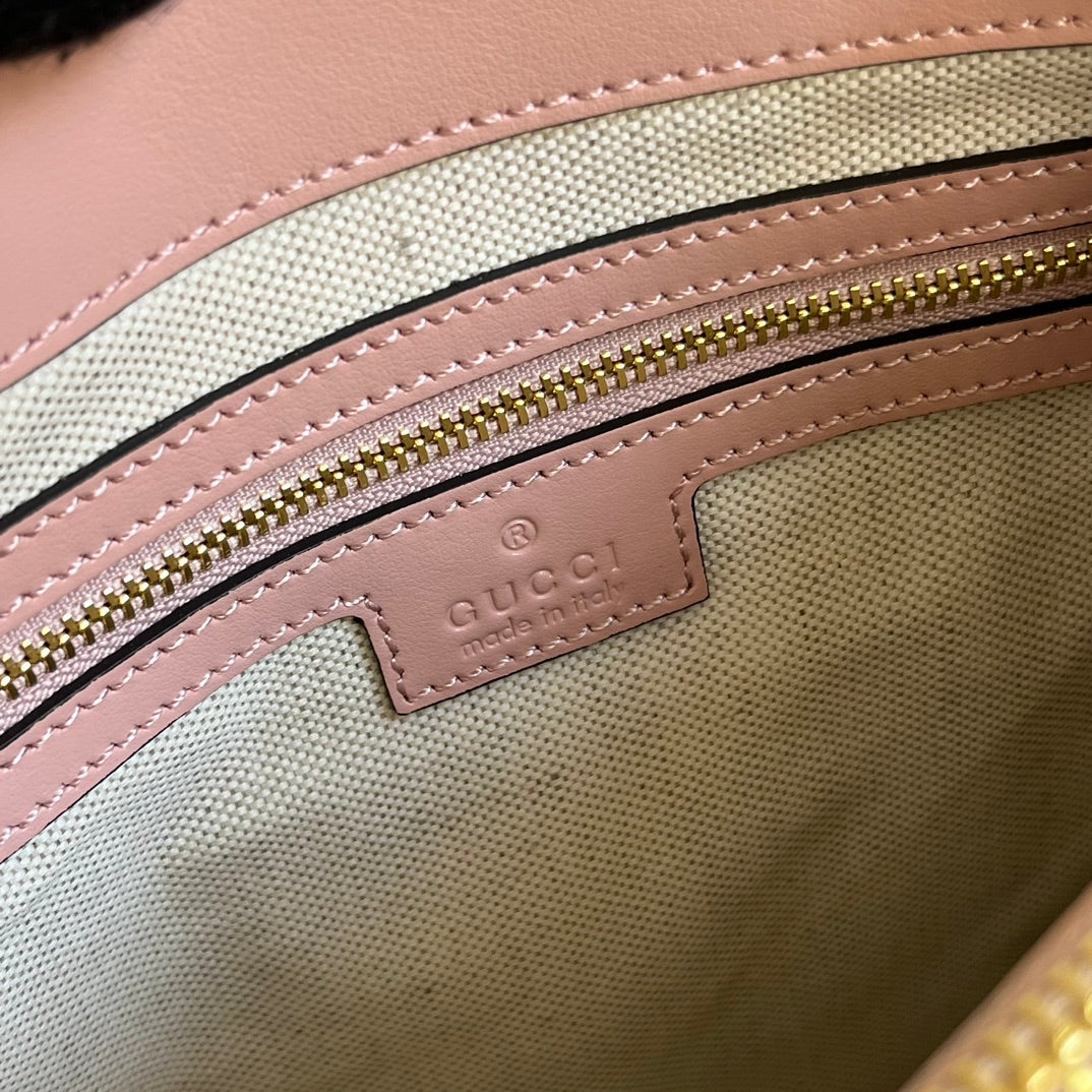 Pronta Entrega – Bolsa Gucci GG matelassê Mini com Alça Superior