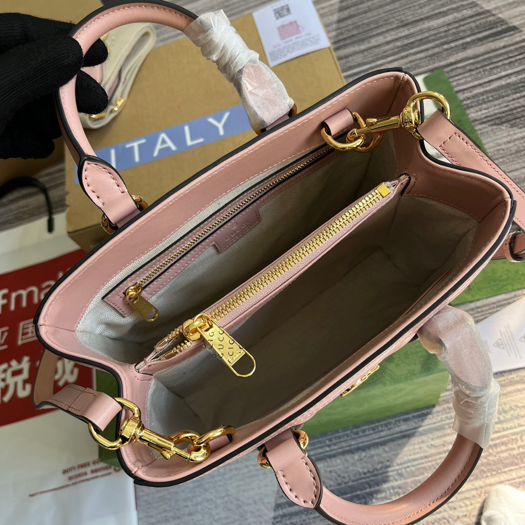 Pronta Entrega – Bolsa Gucci GG matelassê Mini com Alça Superior