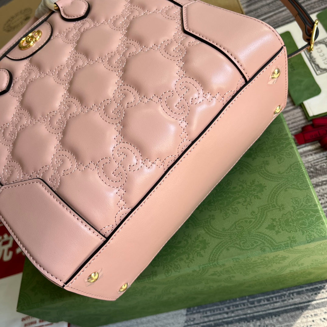 Pronta Entrega – Bolsa Gucci GG matelassê Mini com Alça Superior