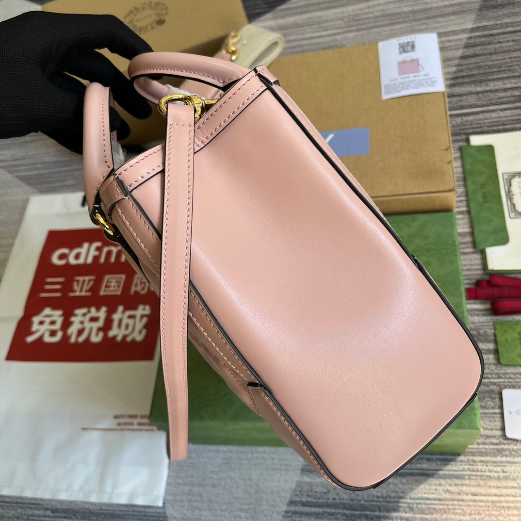 Pronta Entrega – Bolsa Gucci GG matelassê Mini com Alça Superior