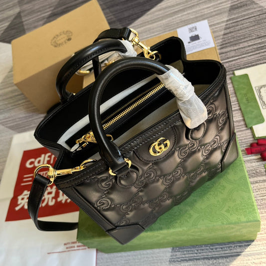 Pronta Entrega – Bolsa Gucci GG matelassê Mini com Alça Superior