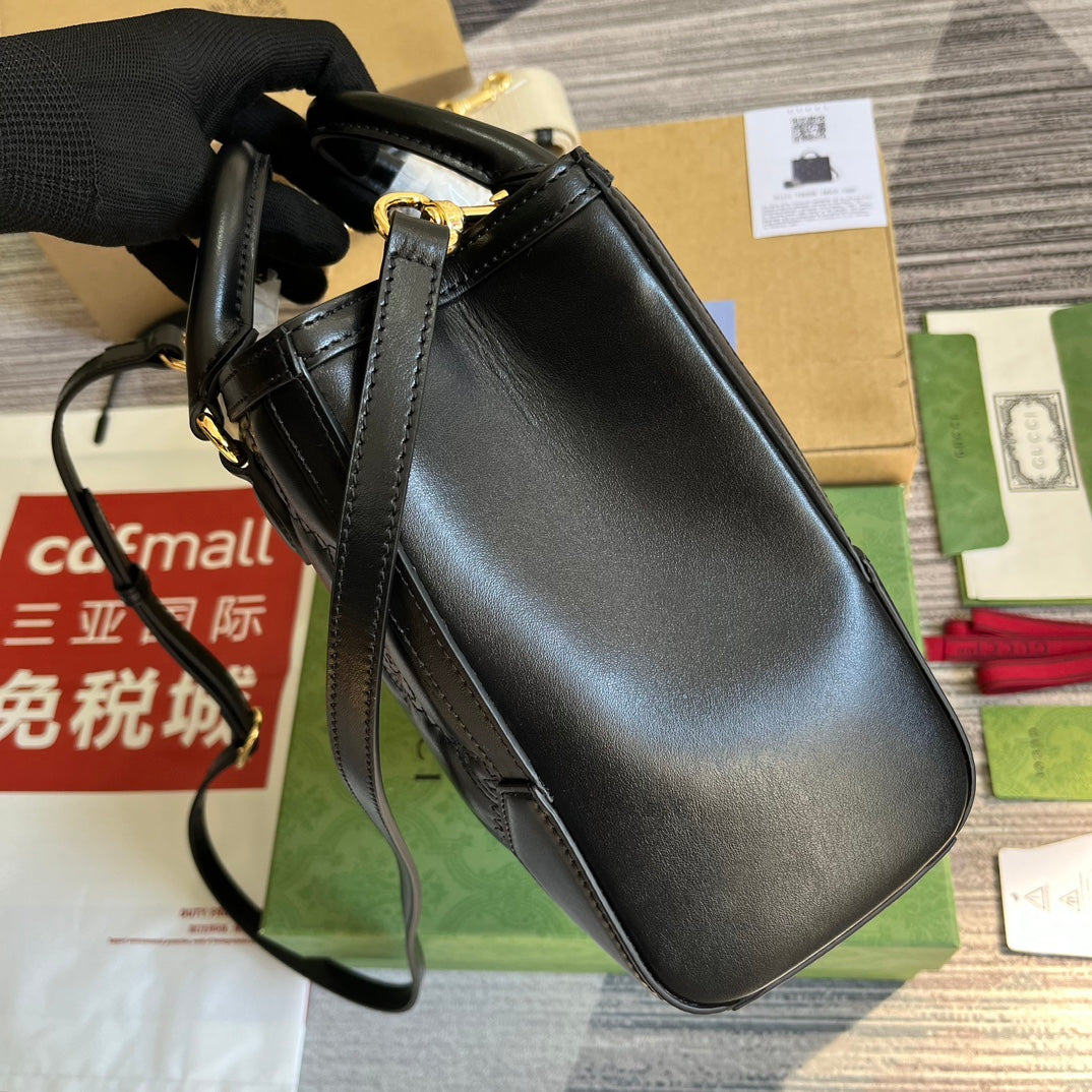 Pronta Entrega – Bolsa Gucci GG matelassê Mini com Alça Superior