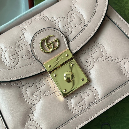 Pronta Entrega – Bolsa Gucci GG matelassê Pequena com Alça Superior