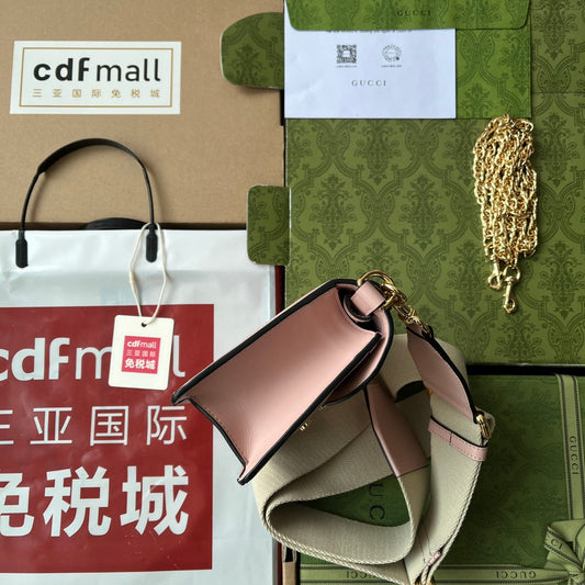 Pronta Entrega – Bolsa Gucci GG matelassê Pequena com Alça Superior