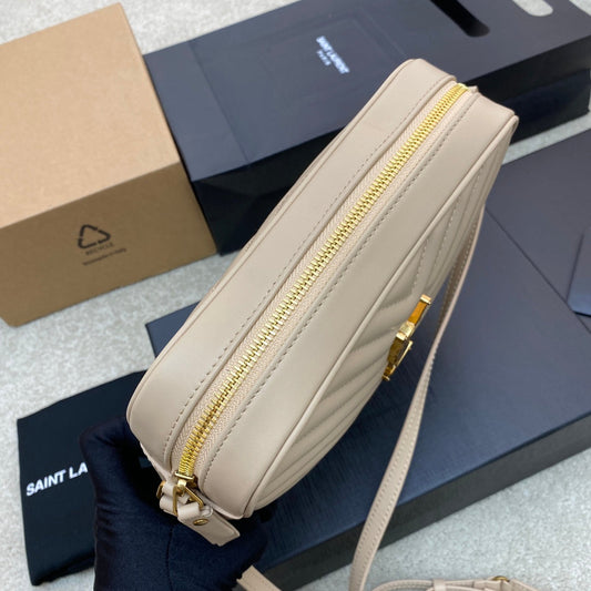 Pronta Entrega – Bolsa Modelo Saint Laurent Tranvesal Lou Off White