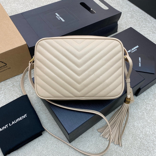 Pronta Entrega – Bolsa Modelo Saint Laurent Tranvesal Lou Off White