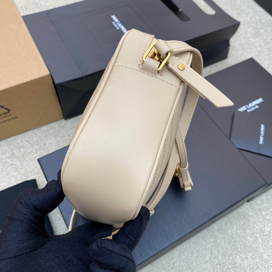 Pronta Entrega – Bolsa Modelo Saint Laurent Tranvesal Lou Off White