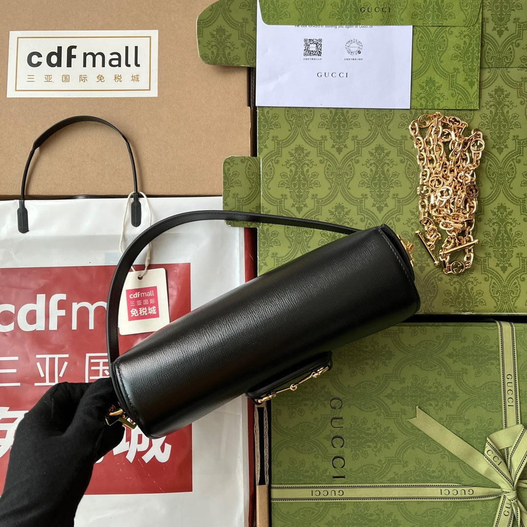 Pronta Entrega – Bolsa Gucci Horsebit 1955 de Ombro Pequena