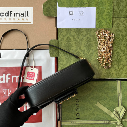 Pronta Entrega – Bolsa Gucci Horsebit 1955 de Ombro Pequena
